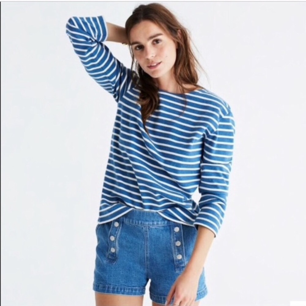Madewell x Armor-Lux Long Sleeve Striped Tee